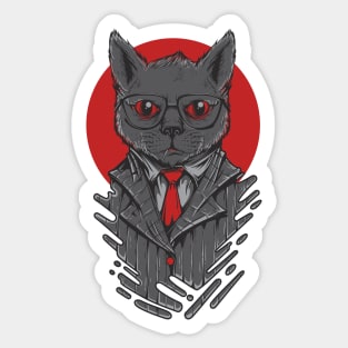 Business Cat Sticker